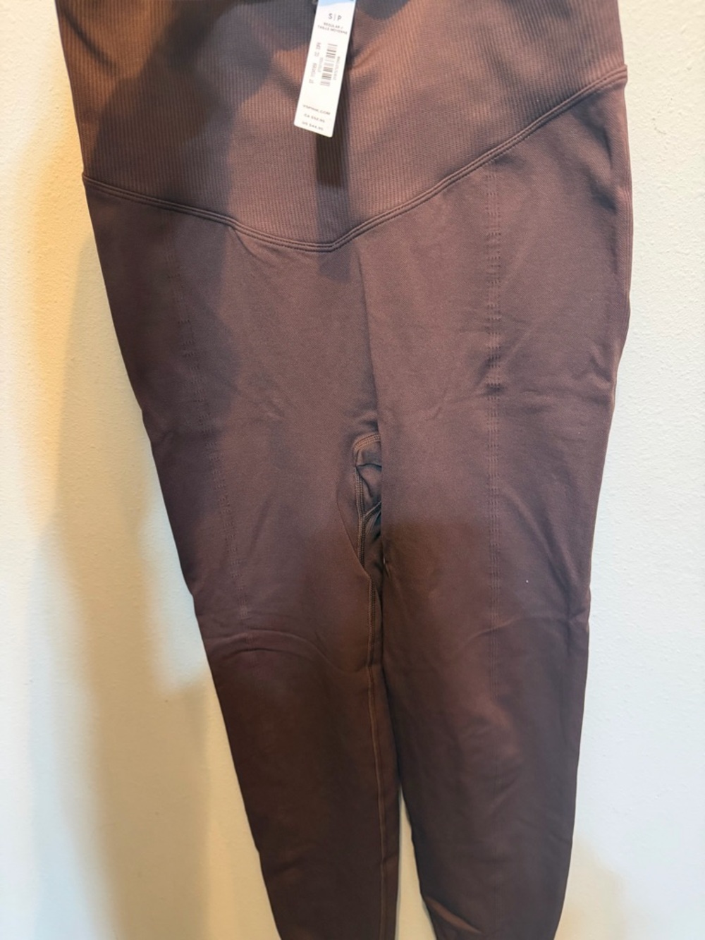 PINK High-Waist Leggings in Dark Brown